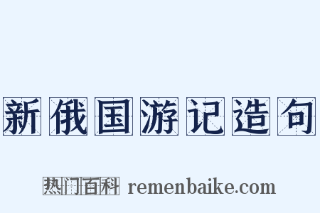 新俄国游记造句是什么意思的图片